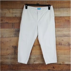 CJ Breeze Capri Pants Women's White Size 10 DZ11